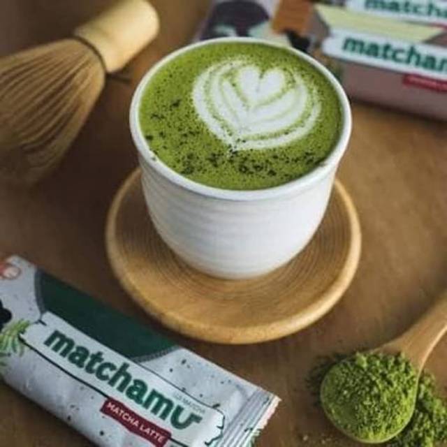 Matchamu teh hijau Jepang matcha latte / hojicha latte isi 3 sachet 3x24 gram