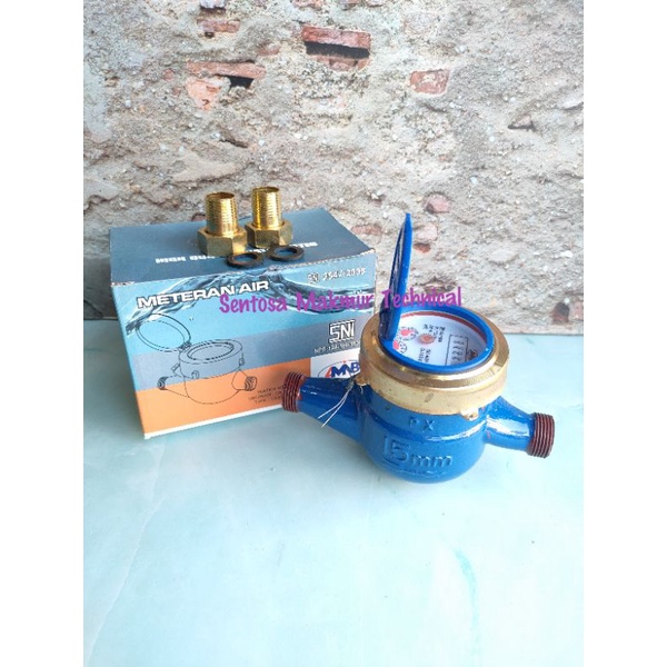 AMNB 1/2&quot; Meteran Air Body Besi SNI PDAM PAM Water Meter 1/2 Inchi