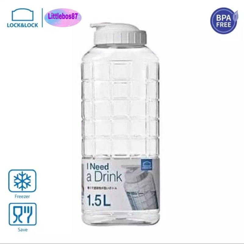 LocknLock Botol Air Minum 1.5L Chess Water Bottle  Lock &amp; Lock 1.5 Liter Besar