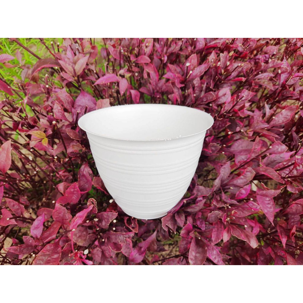 Pot Bunga Putih Plastik Pot Tawon Putih 20