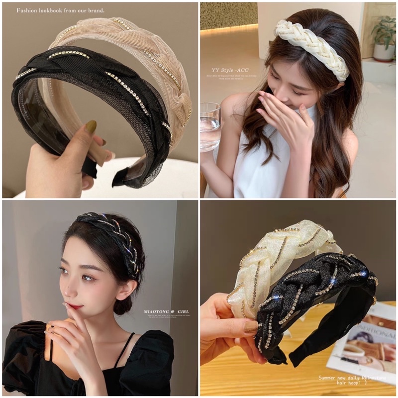 Bando-102/bandana Bendo FASHION/Premium Bandana Simpul Twist Elastis Ala Korea Untuk Wanita