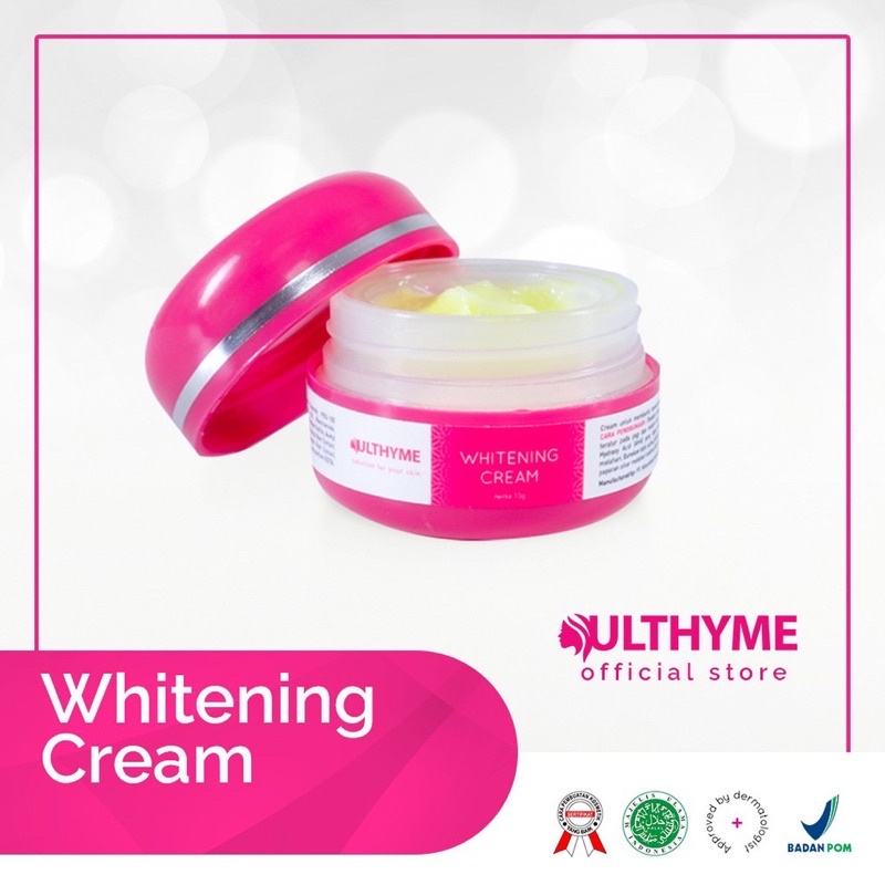 whitening night cream ulthyme skincare bpom/glowing cream