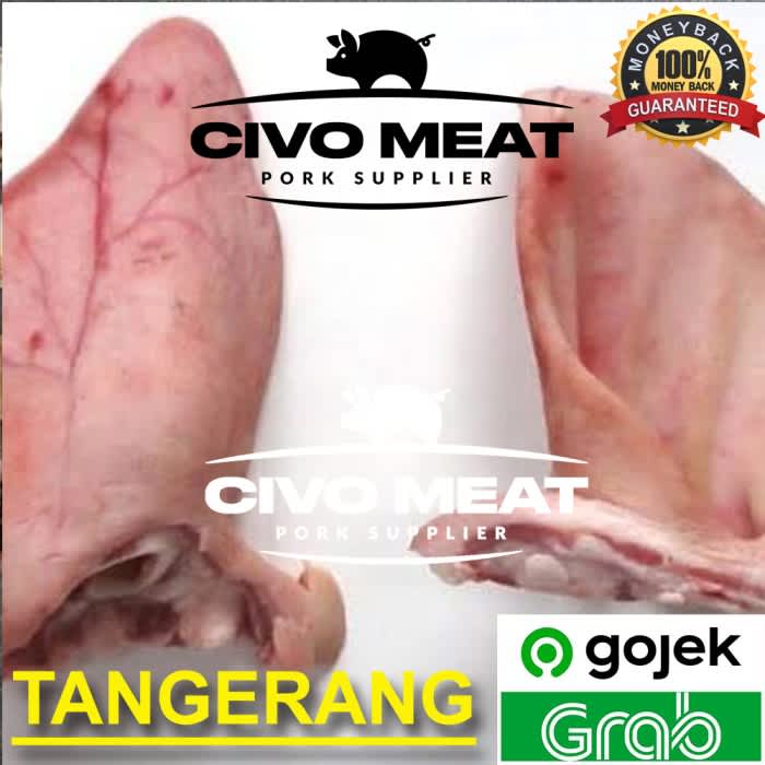 

kuping telinga babi mentah 1pasang