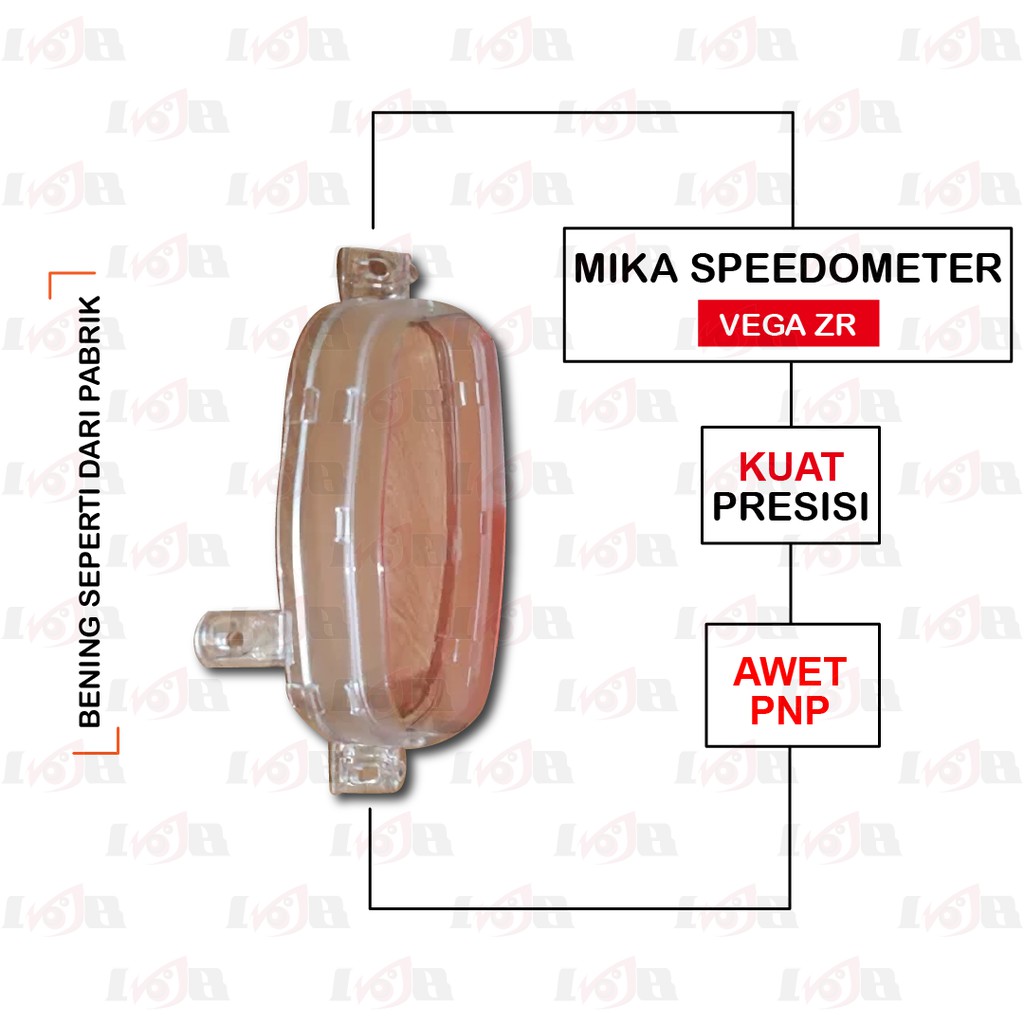 Kaca Mika SpeedoMeter Vega ZR Spidometer Bukan Original Yamaha