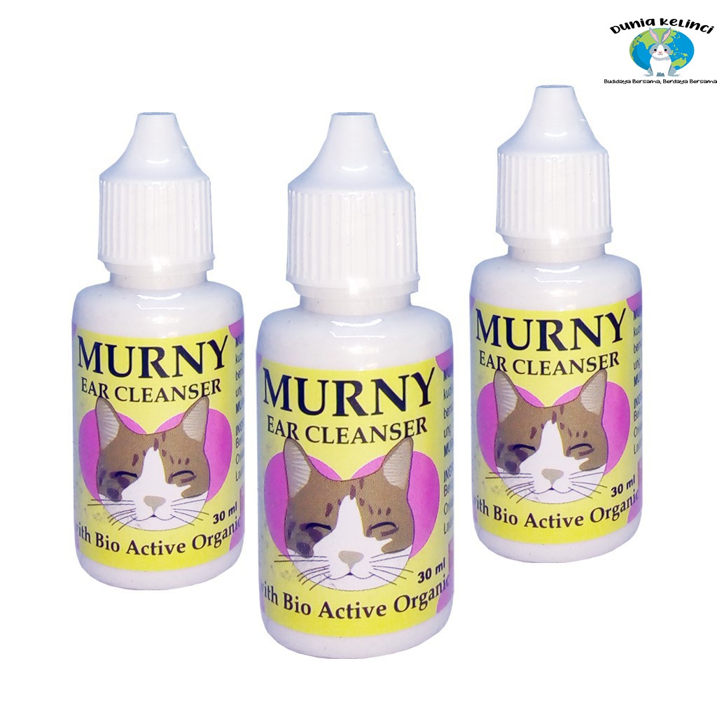 PEMBERSIH TELINGA KUCING MURNY CAT 30 ML EAR CLEANSER BAHAN ALAMI EFEKTIF CEPAT