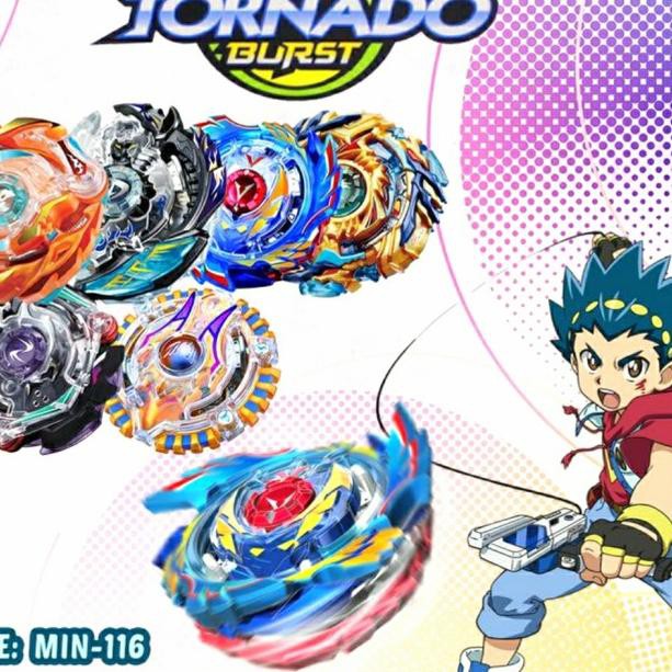 Gangsing Beyblade Tornado Burst StormGyro Besi - Bayblade Gasing Metal - Green Forest
