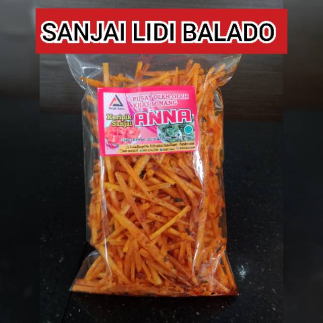 

SANJAI SINGKONG LIDI BALADO - SANJAI ANNA 250 GRAM