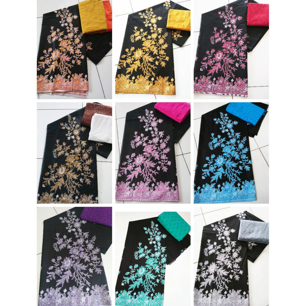 Kain batik kain batik pekalongan motif bunga sakura kain batik Pekalongan seragam bridesmaid seragam