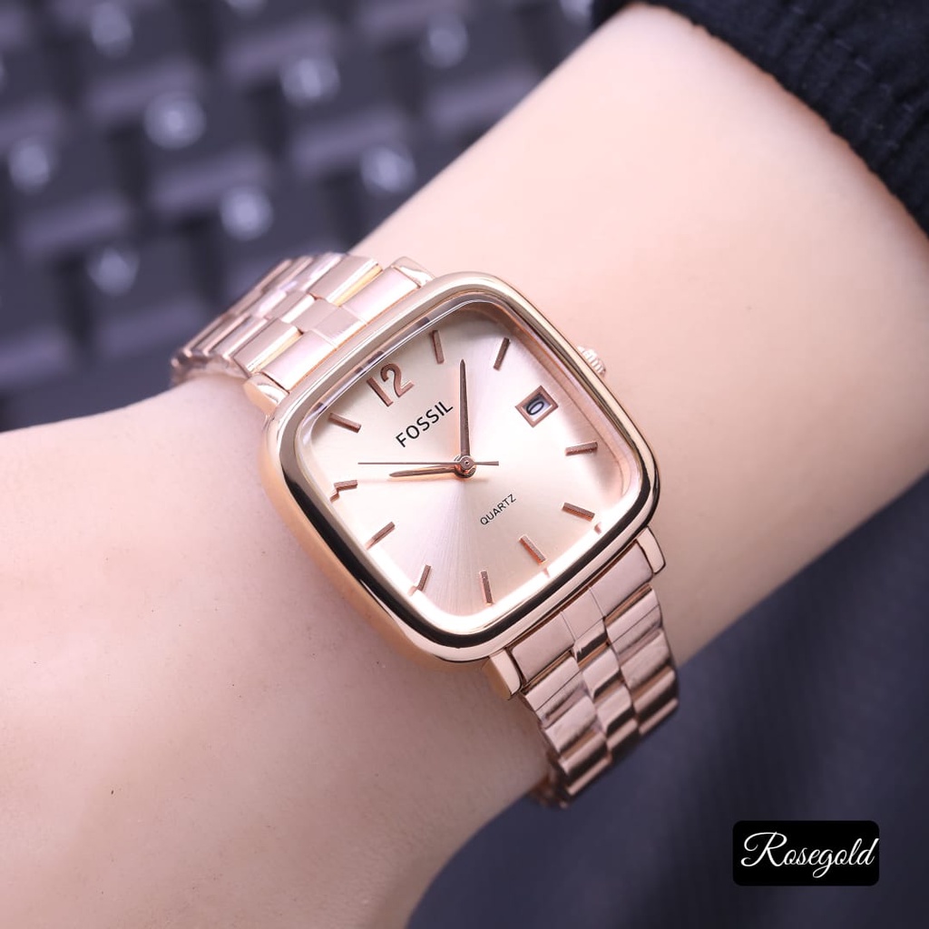 BEST SELLER JAM TANGAN WANITA FM85 TALI RANTAI TANGGAL AKTIF BODY SEGI DM 3.0CM FREE BOX &amp; BATERAI || JAM TANGAN FASHION WANITA JAM TANGAN CEWEK MURAH