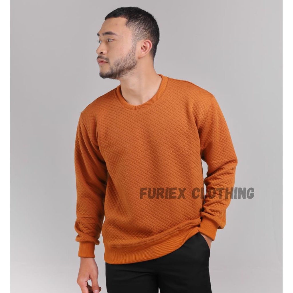 SWEATER COMFY crewneck basic polos | comfy crewneck | jaket pria knitt