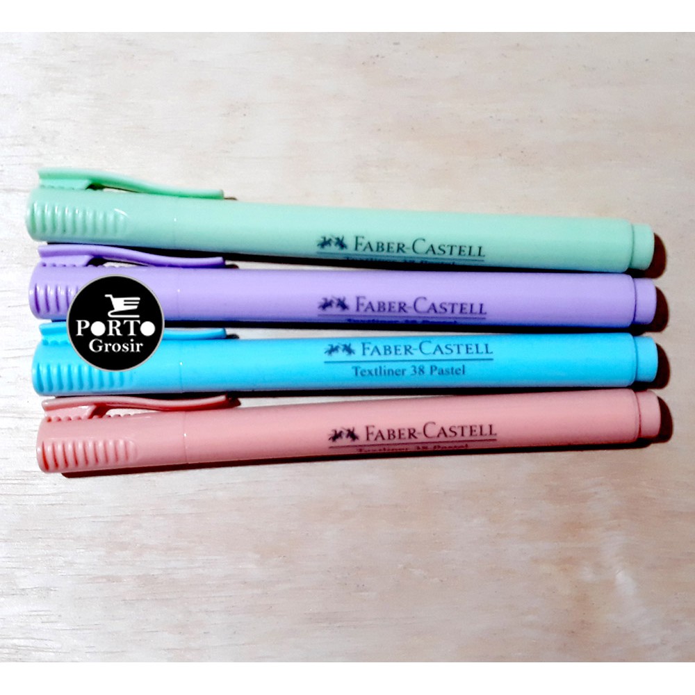 

Faber Castell Textliner 38 Pastel Series Highlighter Pen Warna Pastel Color Pewarna Text