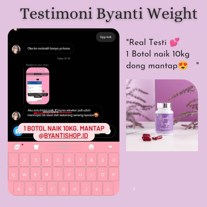 [COD] PENGGEMUK BADAN AMPUH BPOM OBAT PENGGEMUK BADAN OBAT GEMUK BADAN / BYANTI WEIGHT