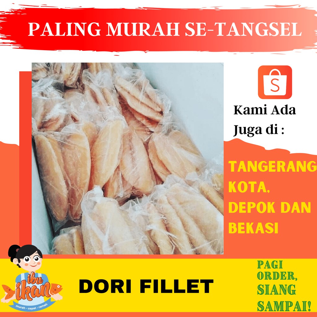 IKAN DORI FILLET 1 KG LOKAL FROZEN KEMASAN FROSH | Shopee Indonesia