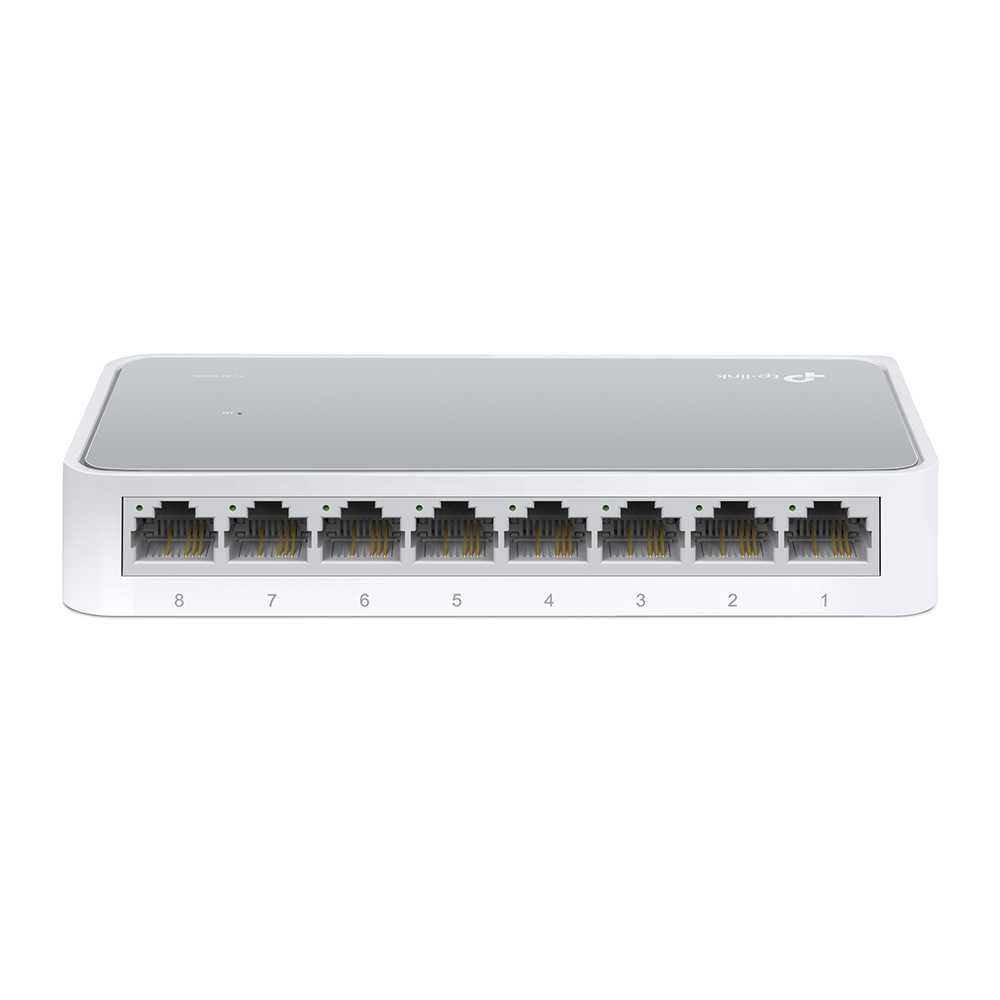 TP-LINK Desktop Switch 8-Port 10/100Mbps - TL-SF1008D - White