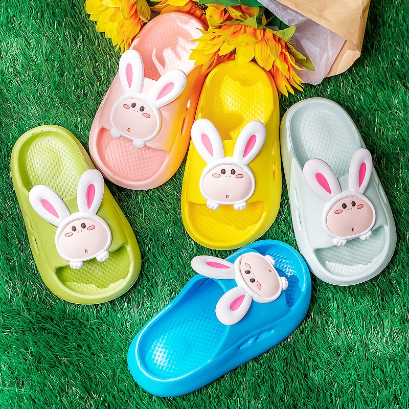 HappyOliver BUNNY GOONE Sandal Anak Perempuan Bahan Karet Model Lucu 2-5 Tahun