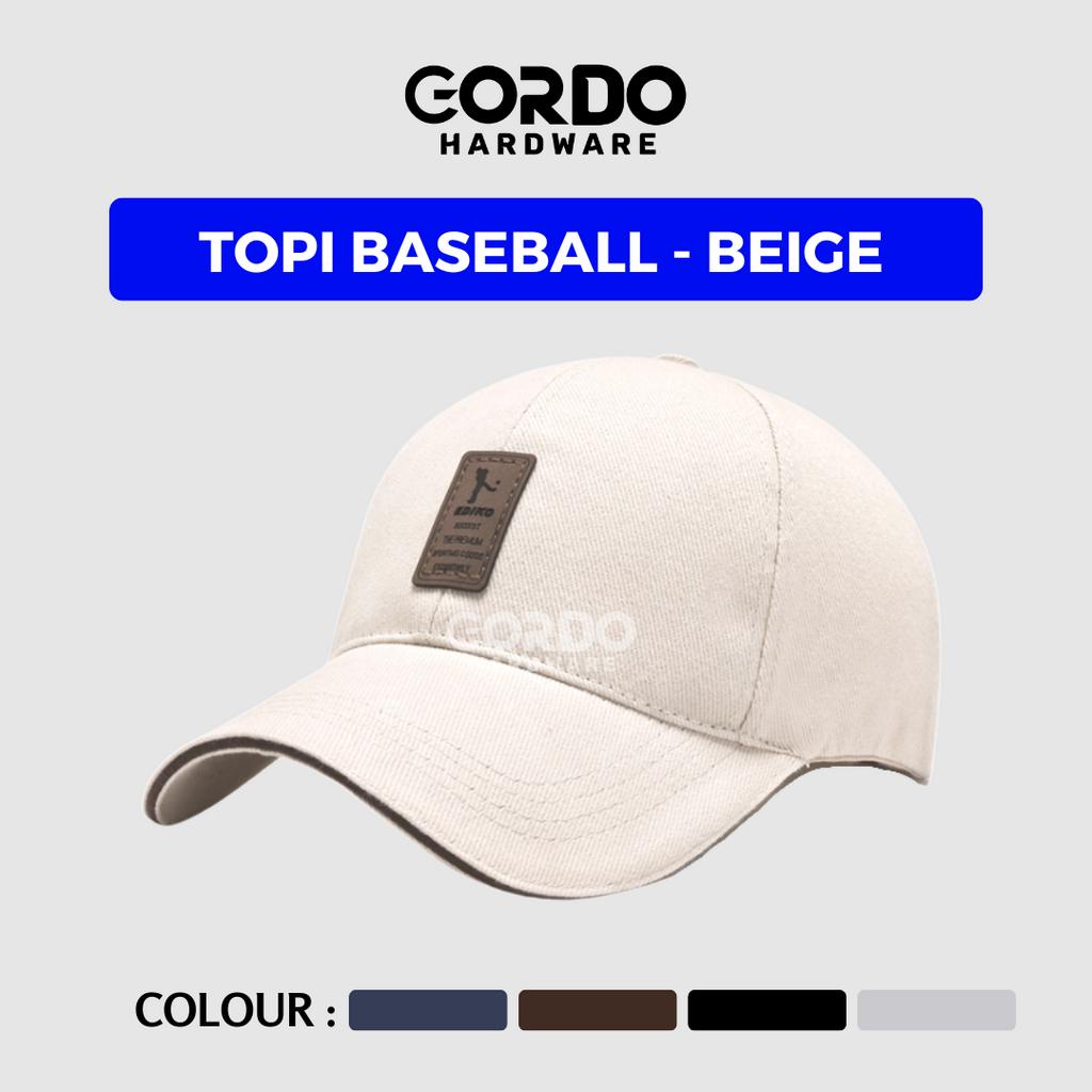 Topi Baseball Pria Golf Baseball cap Topi Golf Pria Wanita - BEIGE