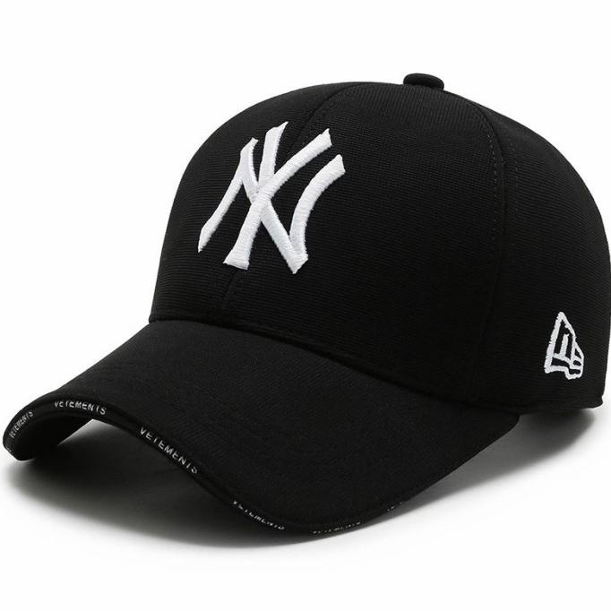 Diskon Promo Topi Mlb Ny Import Korean Style Keren Hitam Cod Topi New Era Ny - Putih
