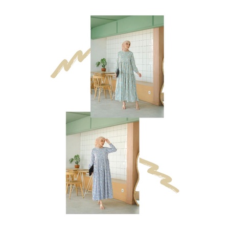 CRISHA MIDI DRESS CHAMOMILE ORI BY ODECA