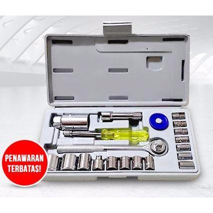 DISKON Kunci Sok Set 21 Pcs Alat Bengkel Motor