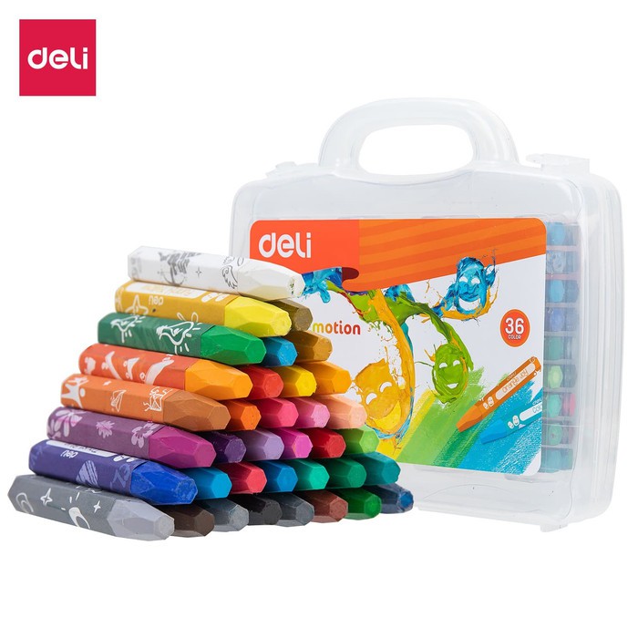 

Deli Crayon 36 Warna - Oil Pastel krayon warna anak/ATKProject