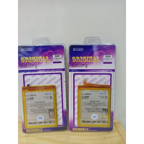 BATERAI LUNA G55 LITE BATTERY G55 LITE BATRE ORIGINAL