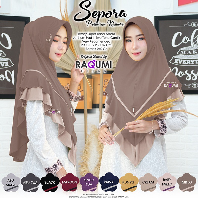 Hijab Instan Sepora Premium Jersey Super Original Raqumi-4