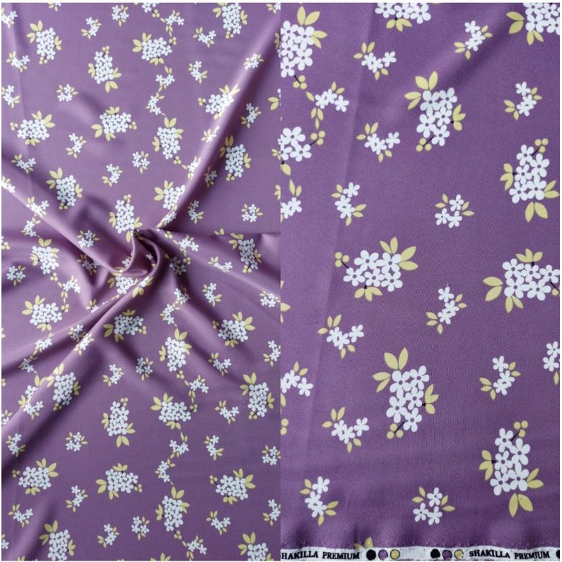 Kain Shakila Motif Yasmira harga setengah meter