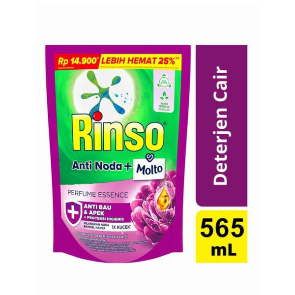 RINSO MOLTO PARFUM ESSENCE Deterjen Cair 565 Ml