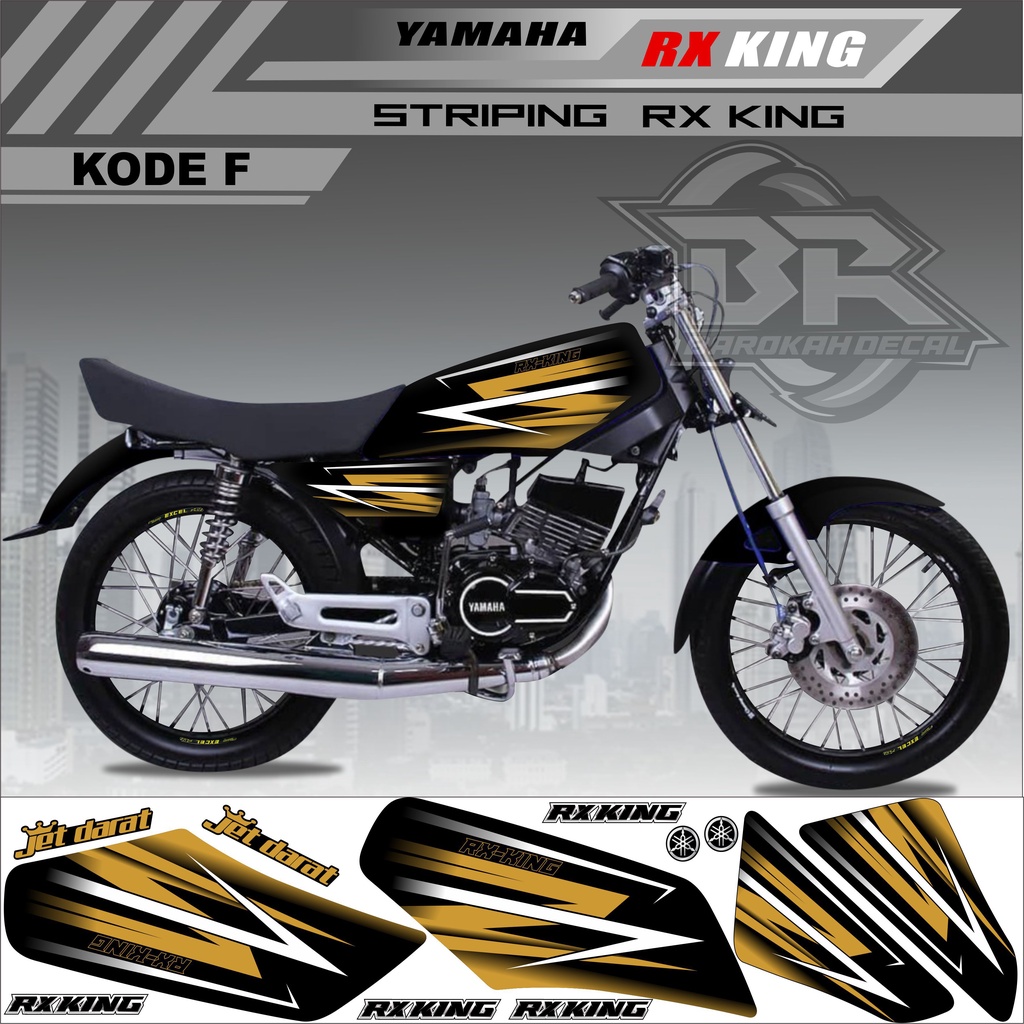 Sticker Rx King Variasi Stiker Lis Striping Rx King Kode F