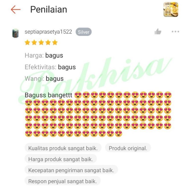 Spray Lemon Water VIT C  Perawatan Wajah Sehat Segar Alami, 9 in 1 Manfaat Natural Halal Original-7