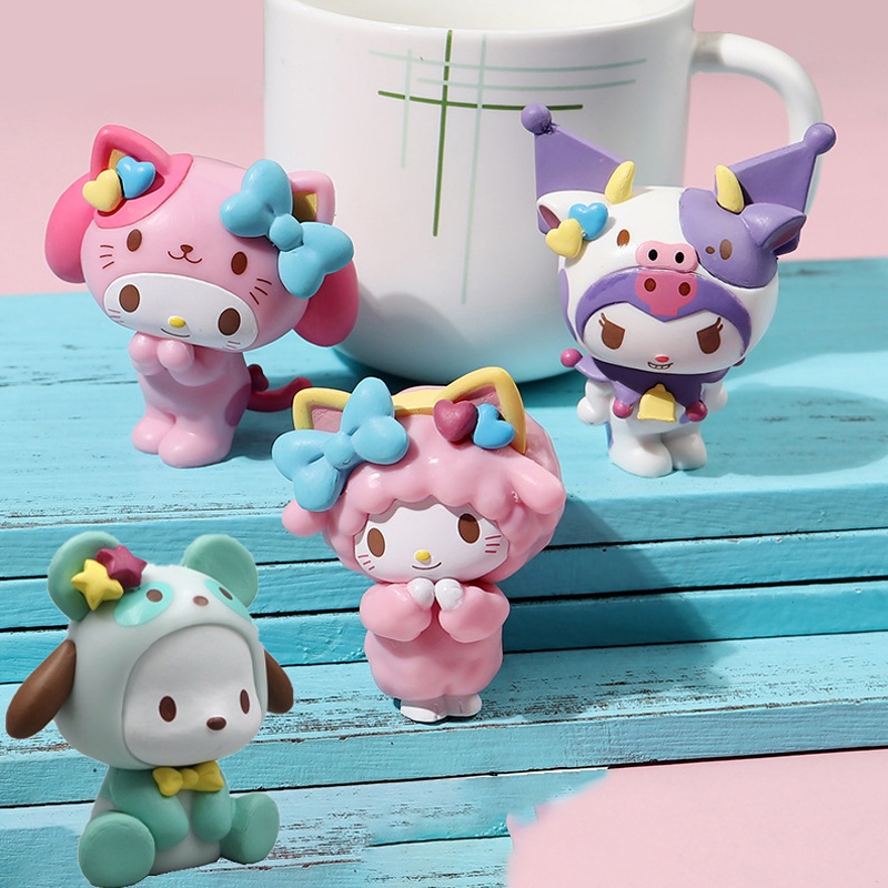 Sanrio My Melody Figure Anime Kawaii Melody Action Figures Collection Materials Figure Toy Gift For Children