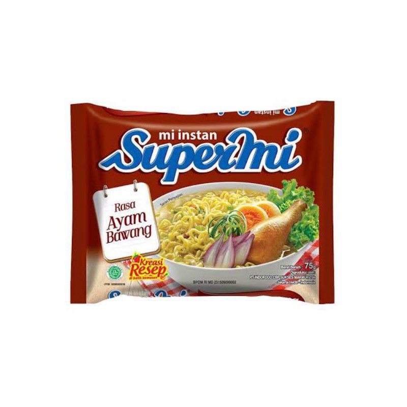 

Supermie Ayam Bawang 75gr