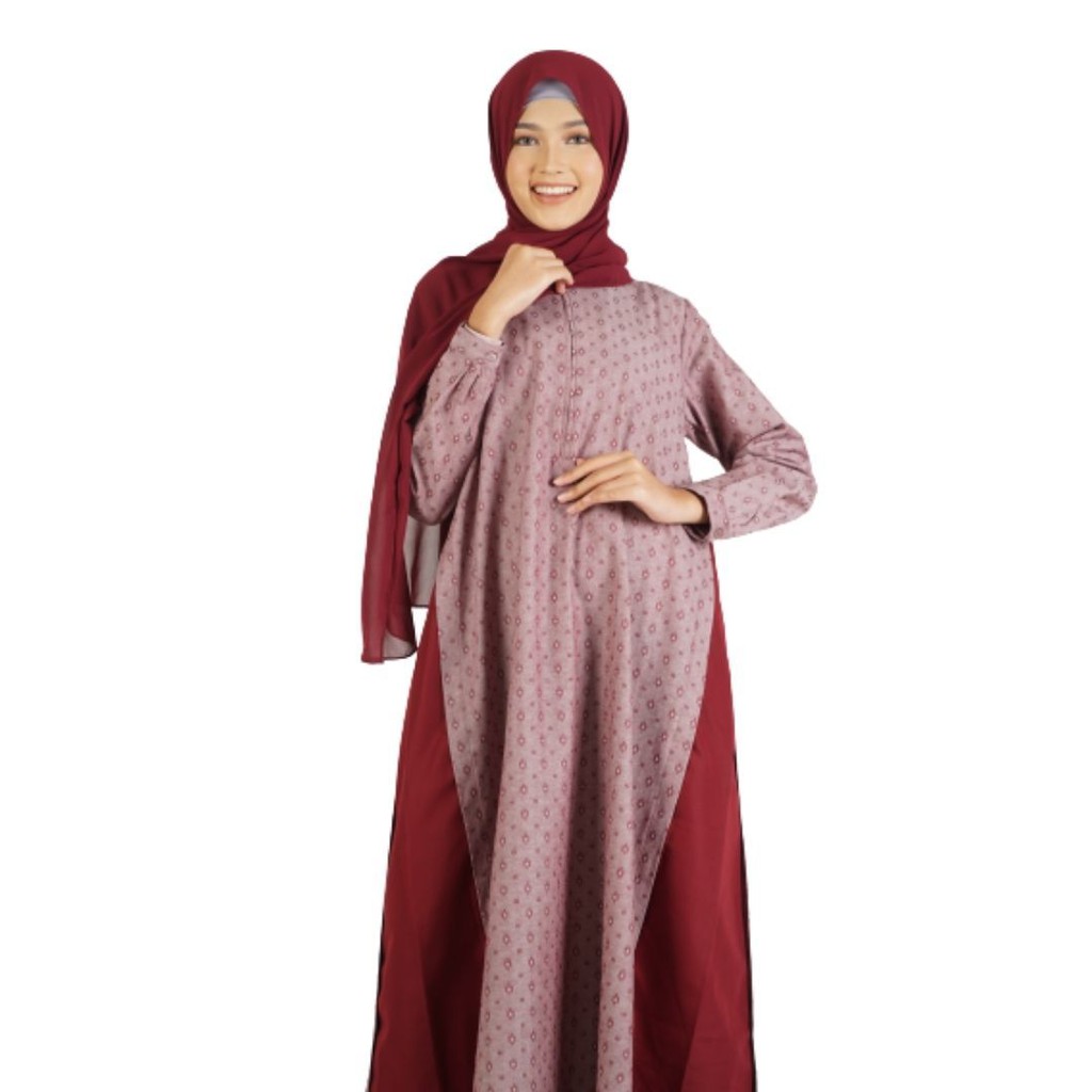 Elzatta Sarimbit Dayna Wom/Gamis Terbaru/Dress/Gamis Couple/Sarimbit Keluarga