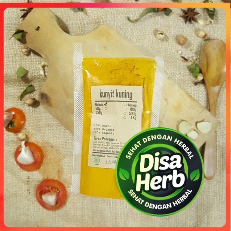 

KUNYIT KUNING BUBUK 1000 GRAM / 1 KG - Curcuma Longa - MURNI - JSR - REMPAH - PREMIUM QUALITY EXPORT