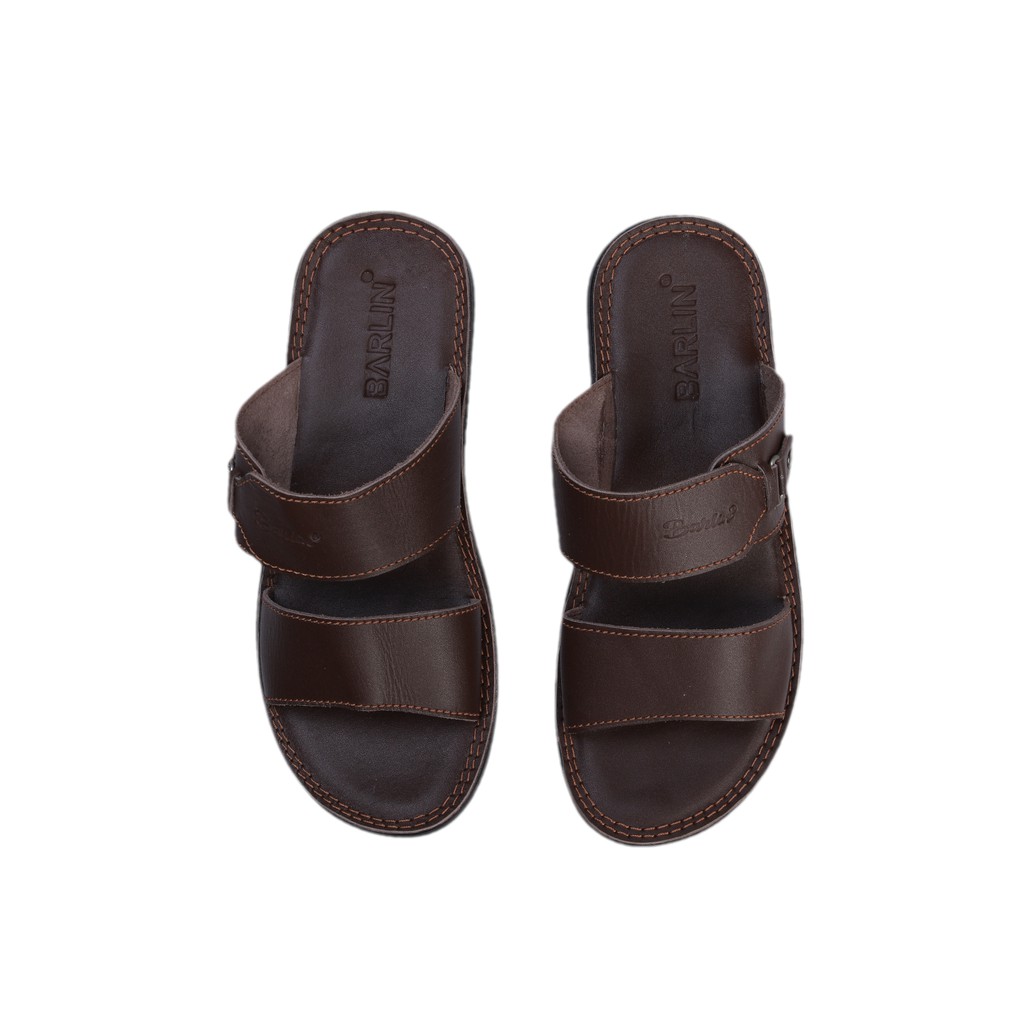 Sandal Full Kulit asli 100% - Sendal Pria Slop Barlin Original - SM09