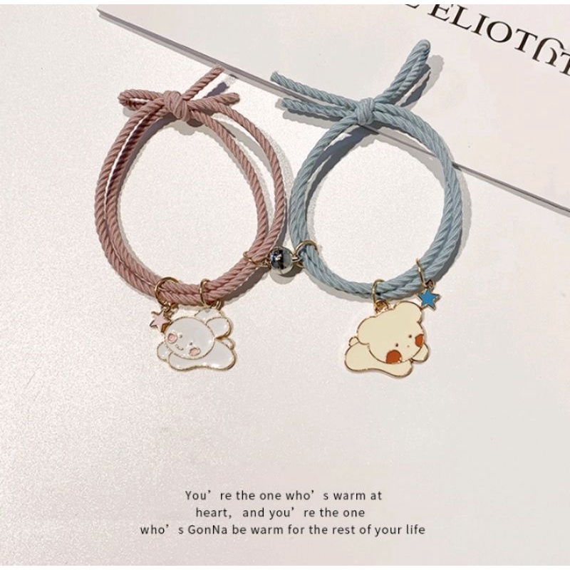 ✿2 Pcs Gelang Couple Magnet Sahabat Murah Korea✿