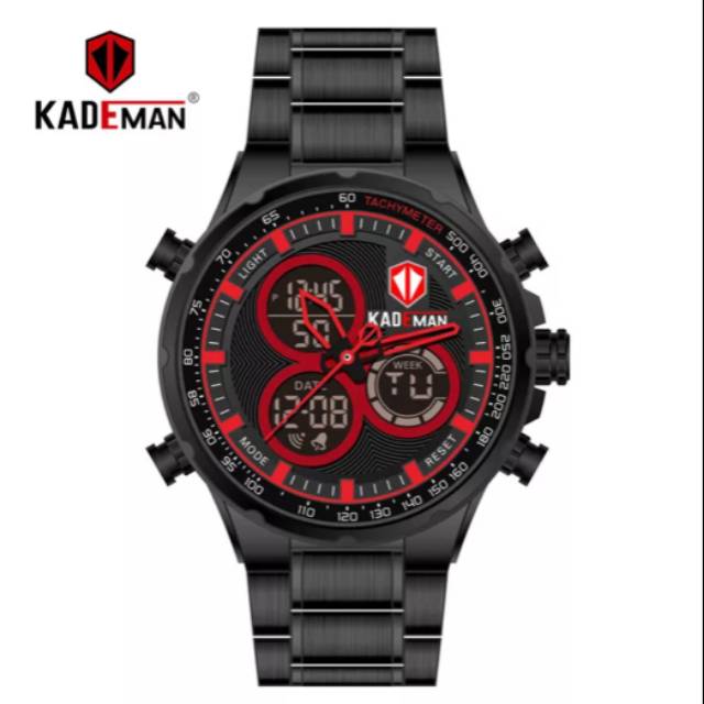Jam Tangan Pria Kademan K6169G Double Time