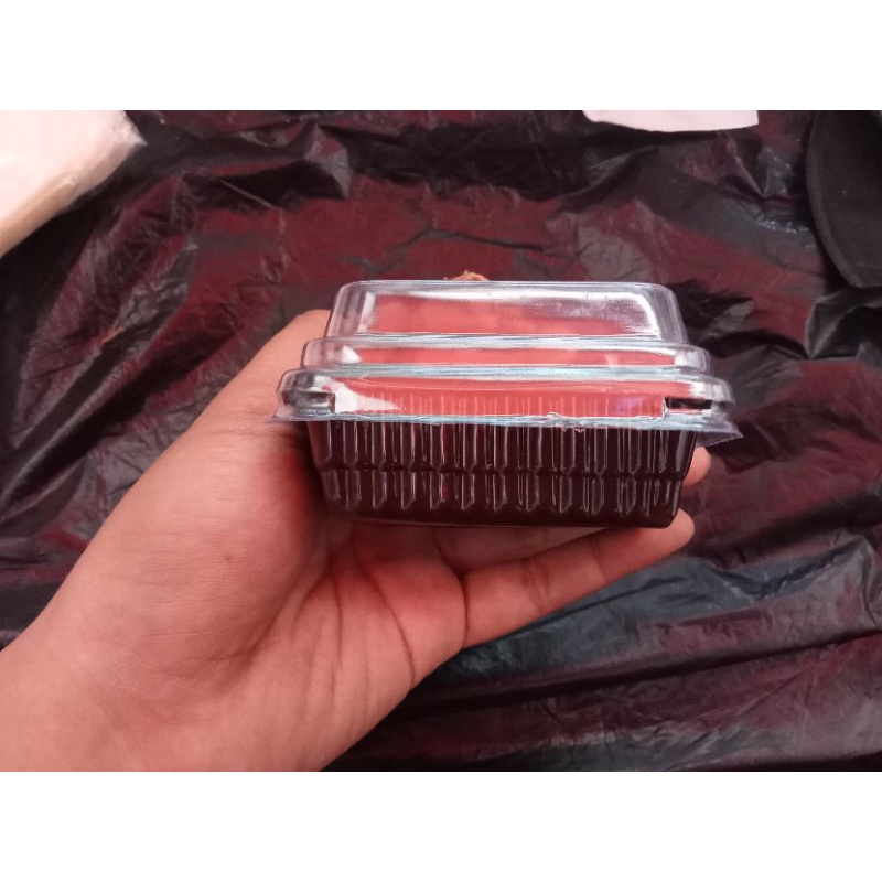 Mika Brownies Kecil Mini / Kotak Box Pancake Puding Tempat Kue Tart Coklat