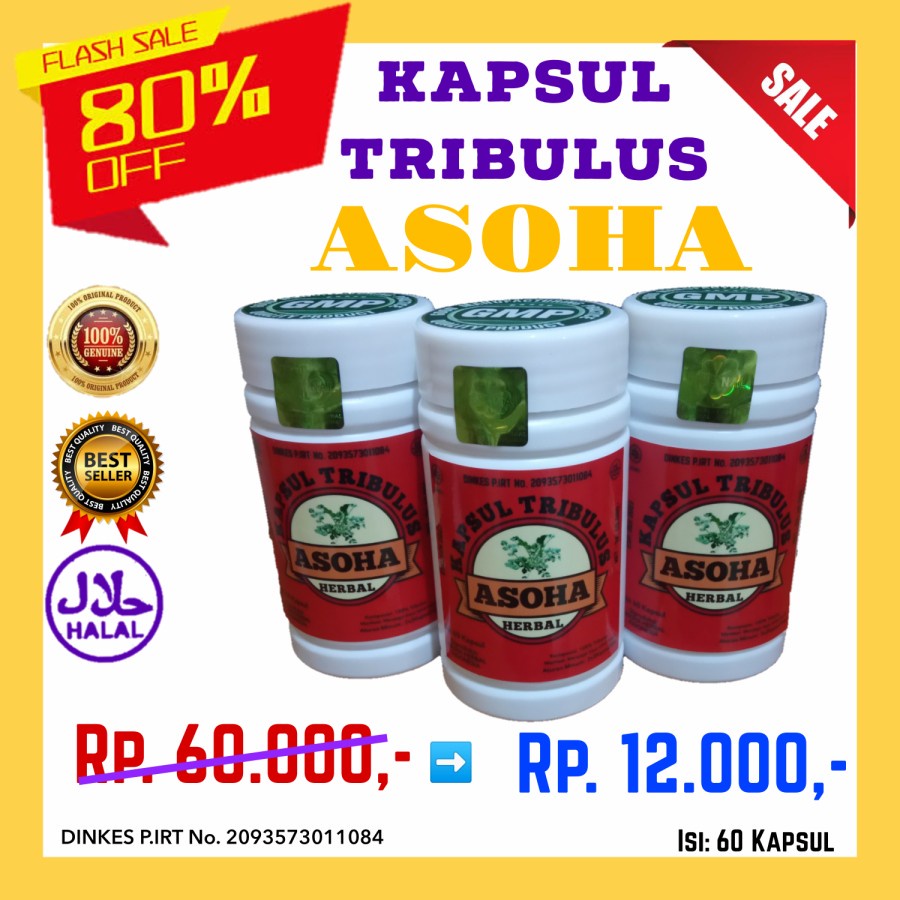 Kapsul TRIBULUS Asli ASOHA isi 60