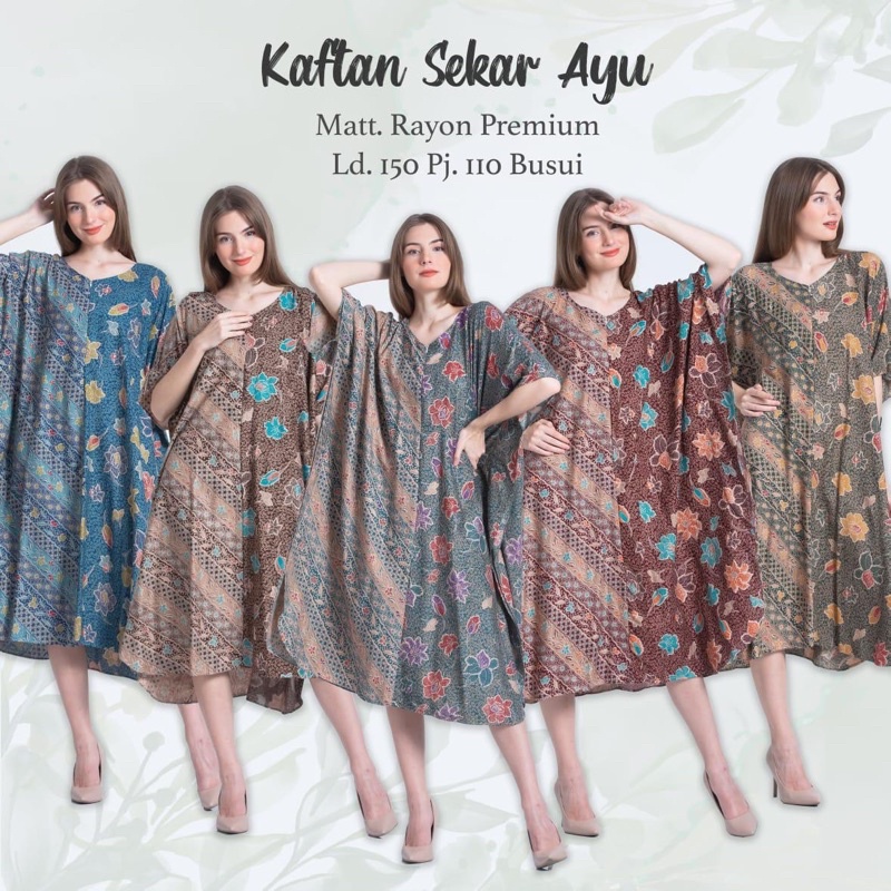 daster model kaftan sekar ayu