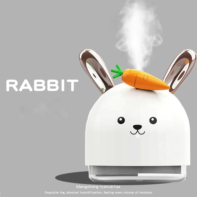 [TAFFWARE] Humidifier Aromatherapy Ultrasonic Pewangi Ruangan Air Diffuser Aroma Terapi Purifier Oil Nano Spray-Cute Kelinci Wortel