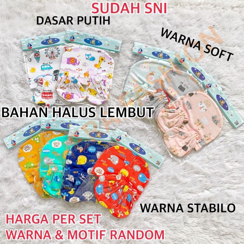 TOPI SARUNG TANGAN KAKI YLIN Y LIN 3 IN 1 BAYI NEWBORN SET BARU LAHIR NB SNI HALUS LEMBUT NYAMAN BAGUS MURAH GROSIR GROSIRAN 100% ORIGINAL