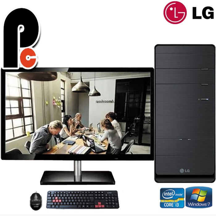 PC KOMPUTER BUILD UP  LG H61 CORE I3 PLUS MONITOR SPC 19'' NEW