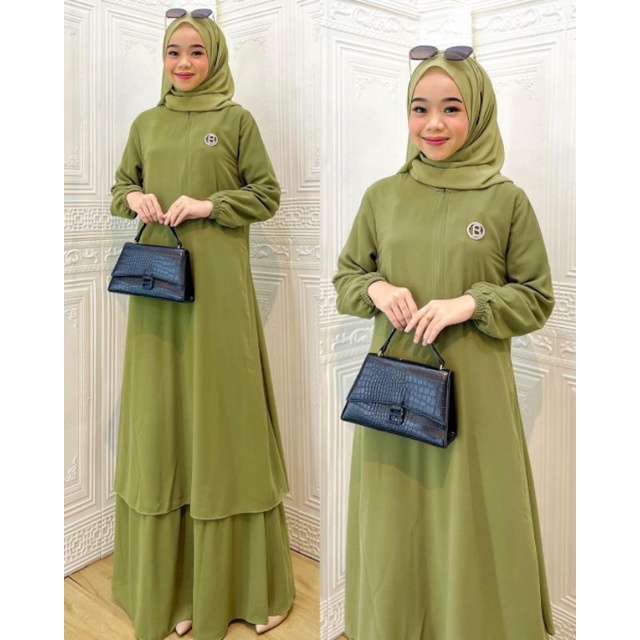 Gamis Melayu Malaysia Polos / Gamis Busui / Gamis Jumbo Polos / Gamis Ceruty Polos / Gamis Simpel