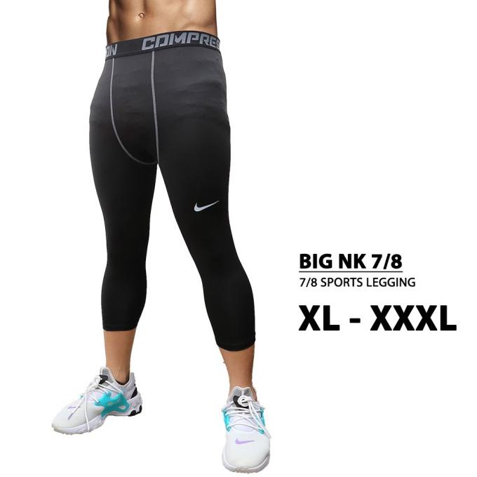 BISA COD PREMIUM CELANA LEGGING SPORT 7/8 COWOK PRIA GYM SENAM FITNESS OLAHRAGA