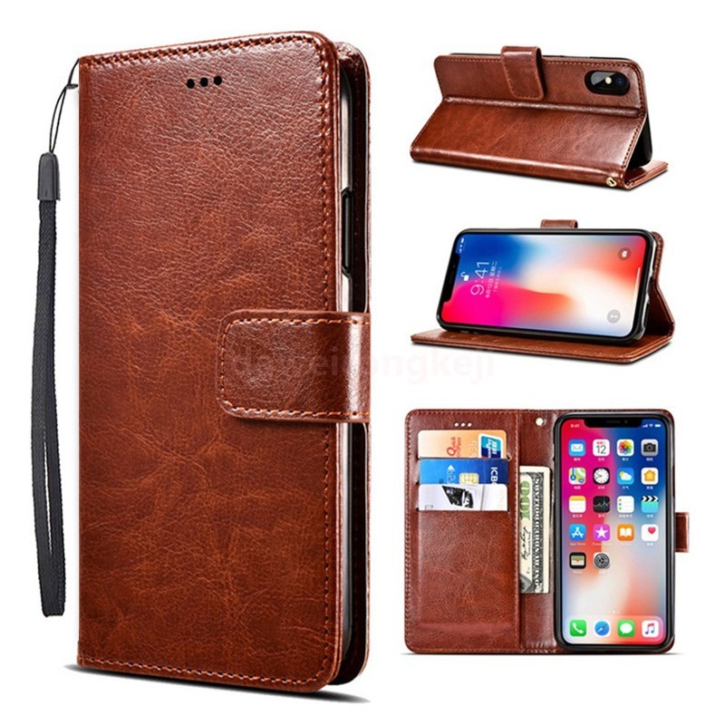 Flip Wallet Samsung A12 M12 A22 4G Flip Cover Leather Sarung HP Dompet Kulit