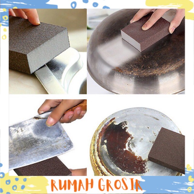RG - Sponge Pembersih Magic Rust Cleaner Sponge Cuci Nano Magic Pembersih Kerah Panci Wajan Dapur