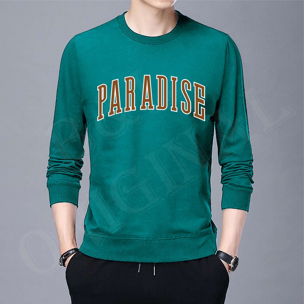 BS/COD/BAJU KAOS PARADISE/ATASAN FASHION PRIA DAN WANITA LENGAN PANJANG/GOOD QUALITY