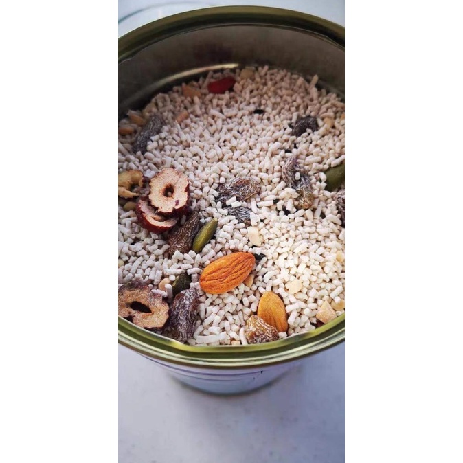 

Qiya seed nut Lotus Root Starch Bubuk akar teratai dengan Kacang 500G