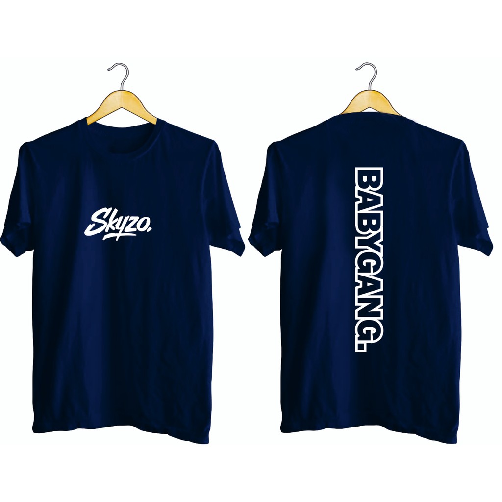 Kaos murah Kaos distro murah baju  distro pria t-shirt murahcombed30s baby gang NAVY